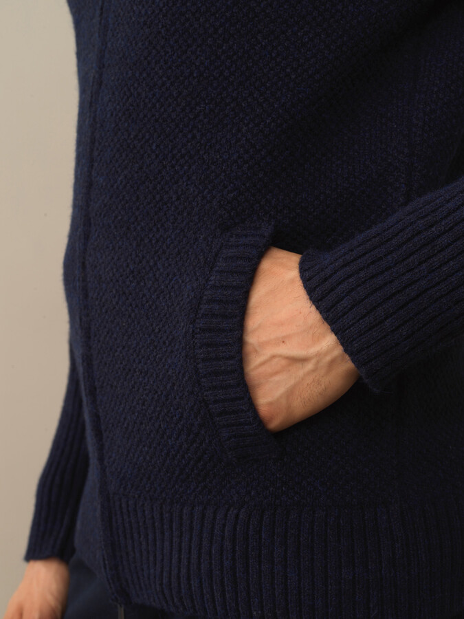 Regular Fit Wool Cardigan - Xint