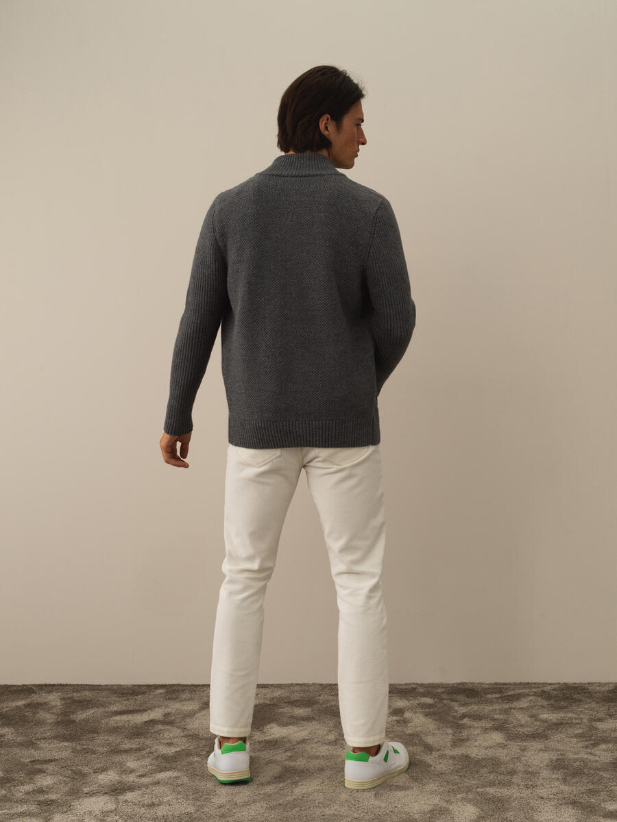 Regular Fit Wool Cardigan - 3