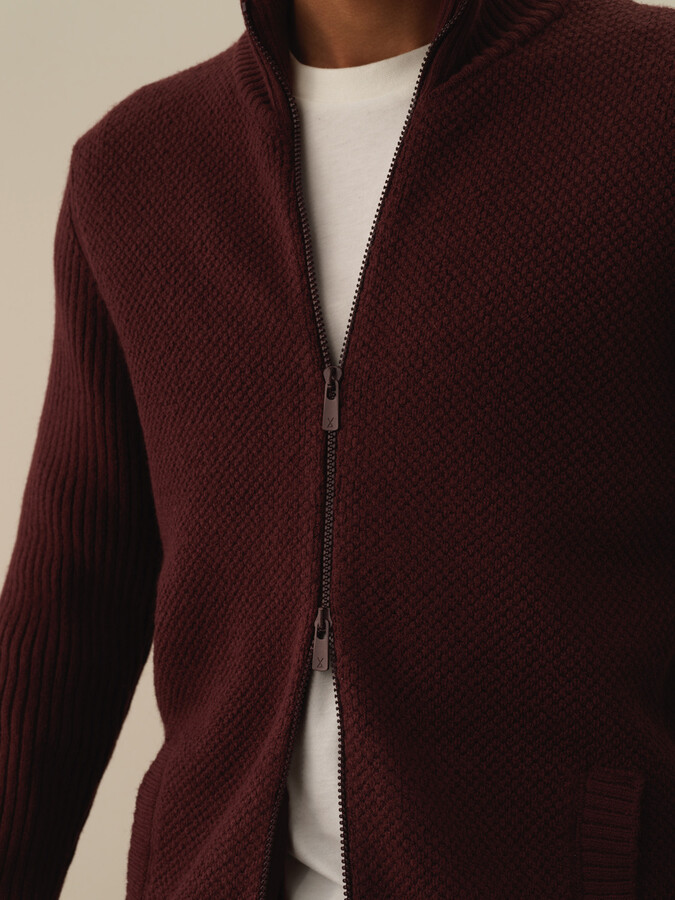 Regular Fit Wool Cardigan - Xint