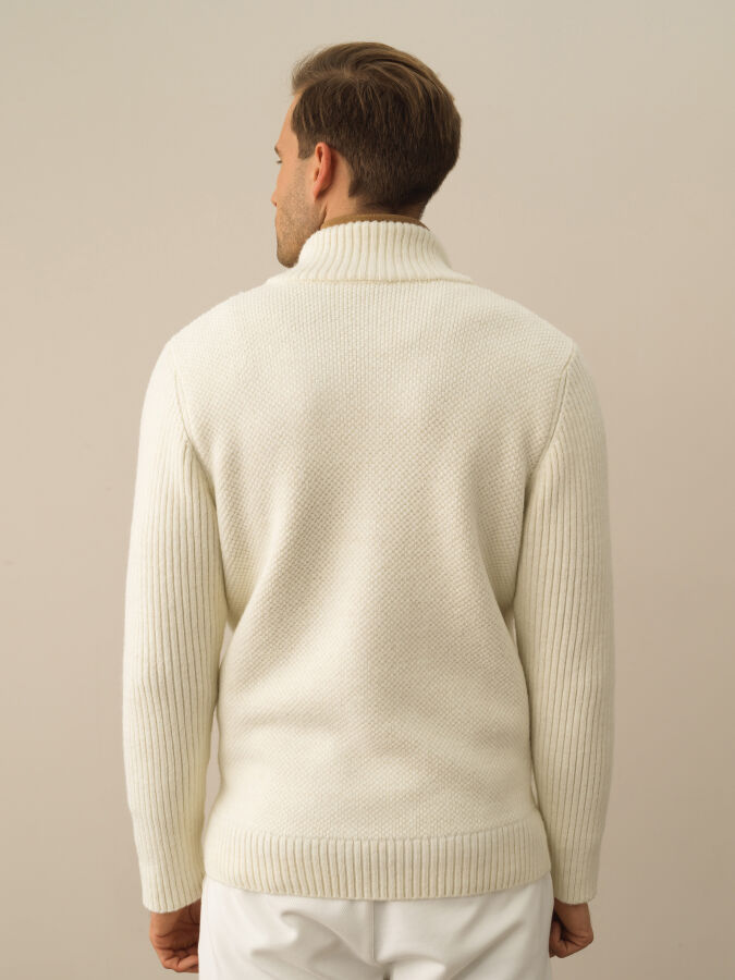 Regular Fit Wool Cardigan - Xint