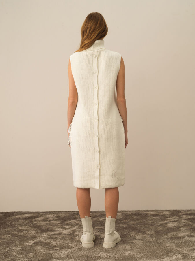 Regular Fit Wool Knit Vest - Xint