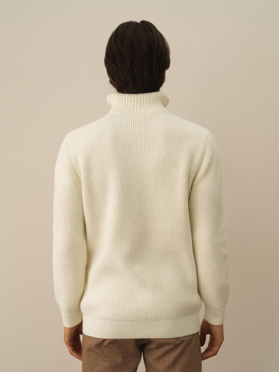 Regular Fit Wool Sweater - 3