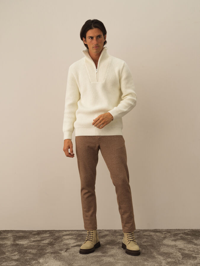 Regular Fit Wool Sweater - Xint