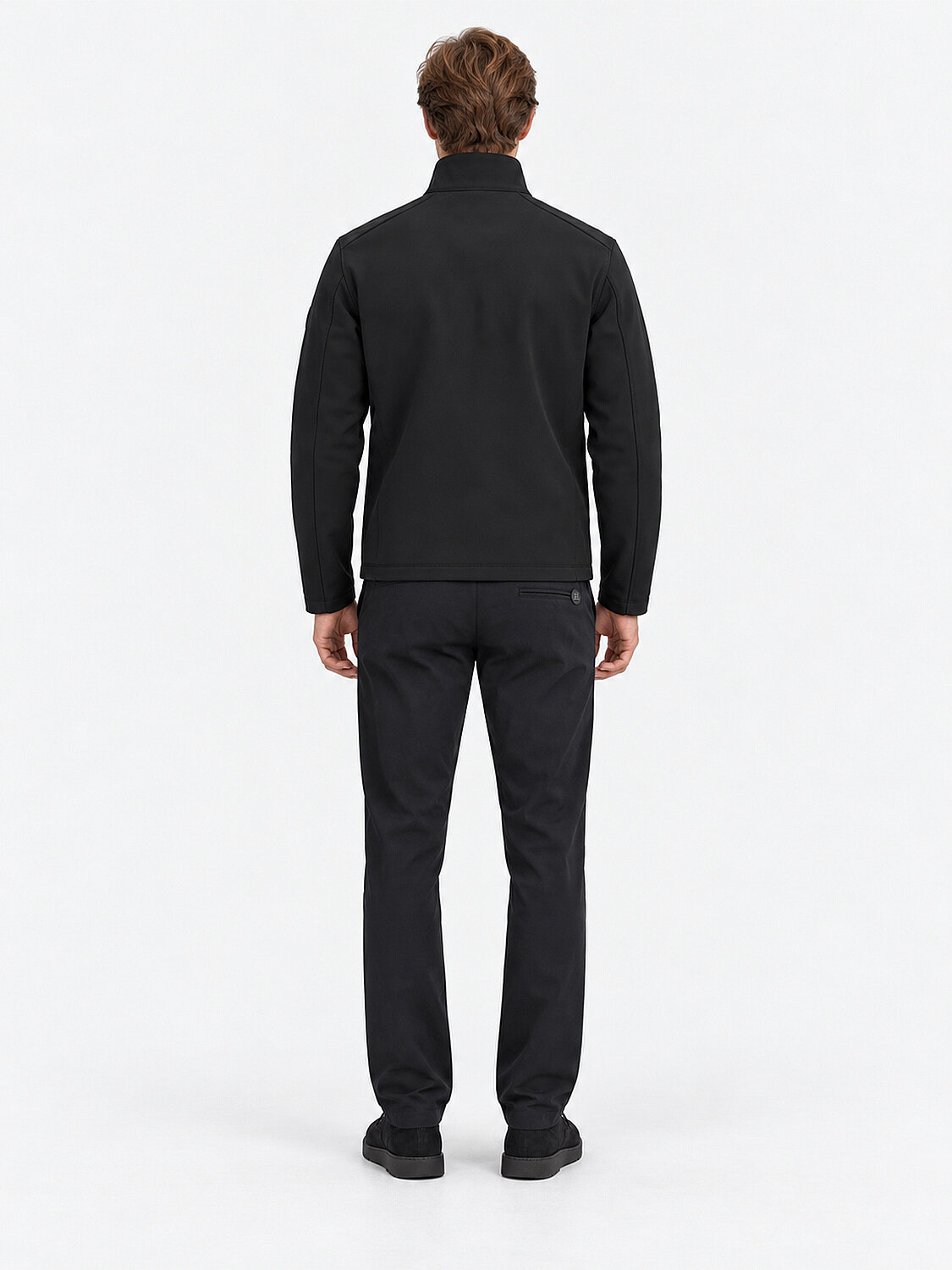 Siyah Regular Fit Dik Sweat Mont - 5