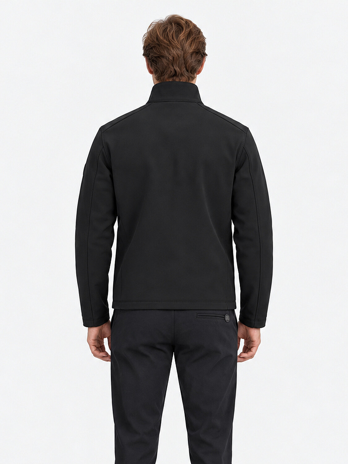 Siyah Regular Fit Dik Sweat Mont - 4