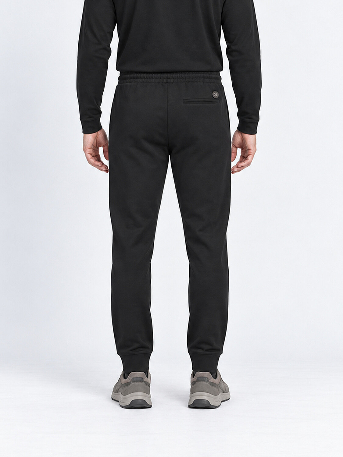 Siyah Regular Fit Sweat Pantolon - 4