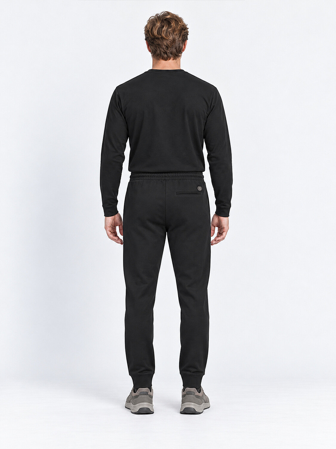 Siyah Regular Fit Sweat Pantolon (5)