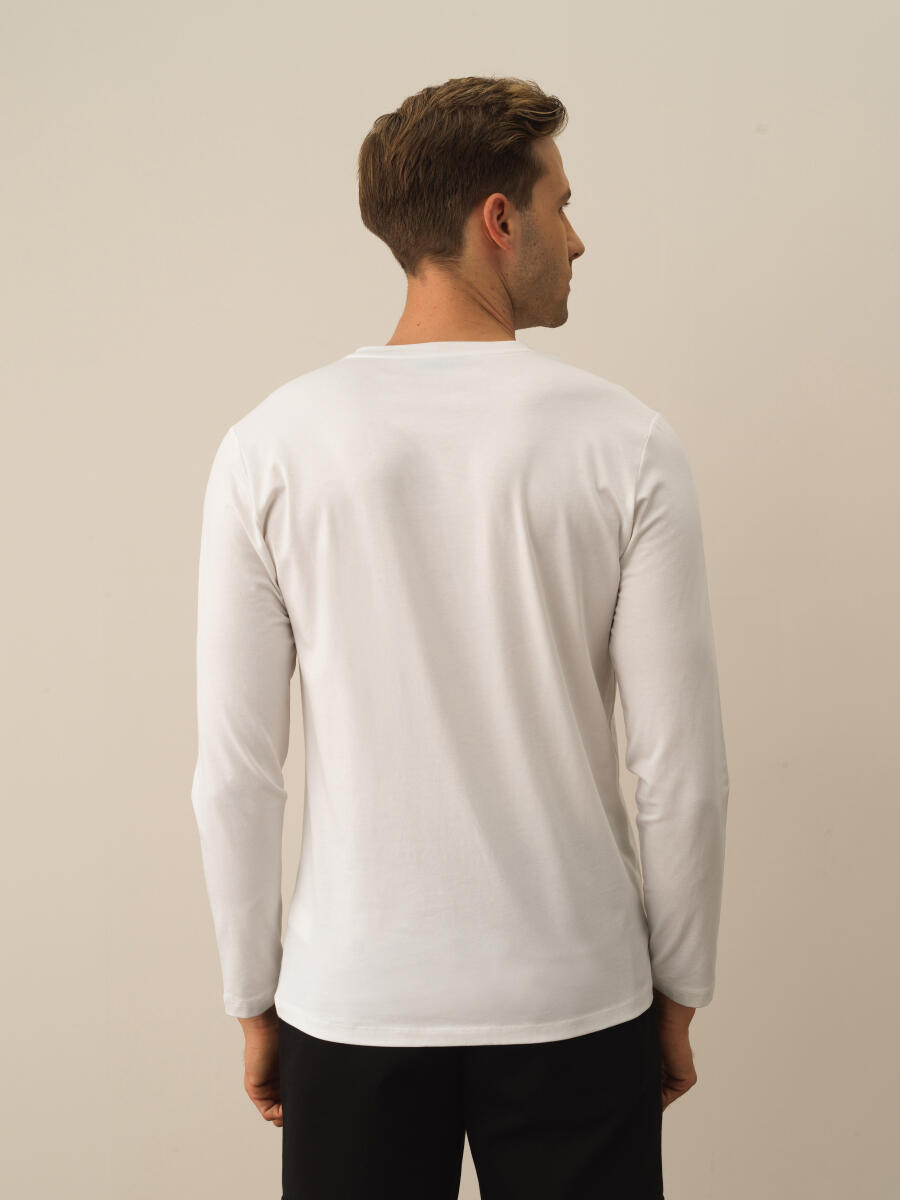 Slim Fit Modal Printed T-Shirt - 3