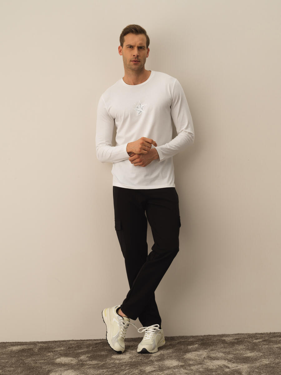 Slim Fit Modal Printed T-Shirt - 2