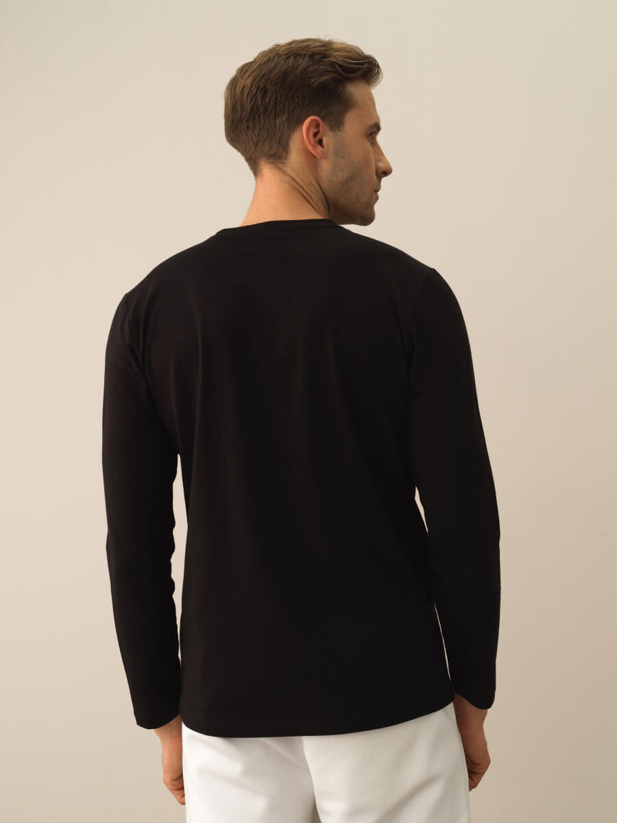 Slim Fit Modal Printed T-Shirt - 3