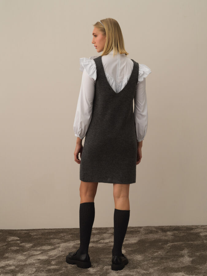 Strap Oversized Knit Dress - Xint