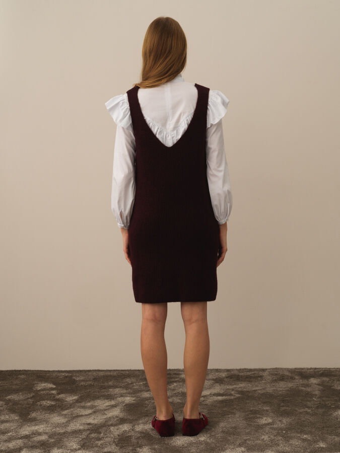 Strap Oversized Knit Dress - Xint