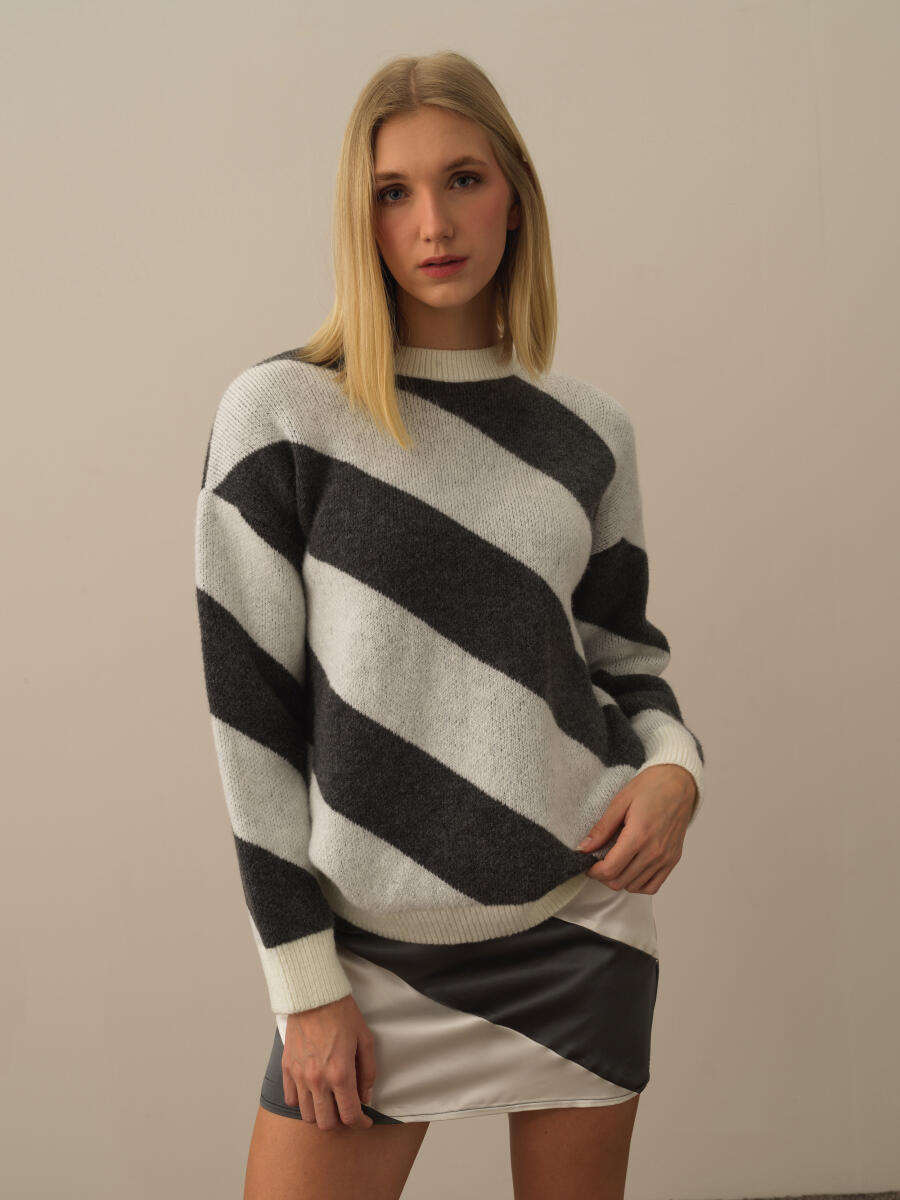 Striped Oversized Sweater