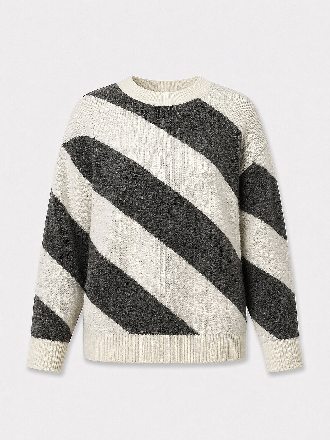 Striped Oversized Sweater - 5