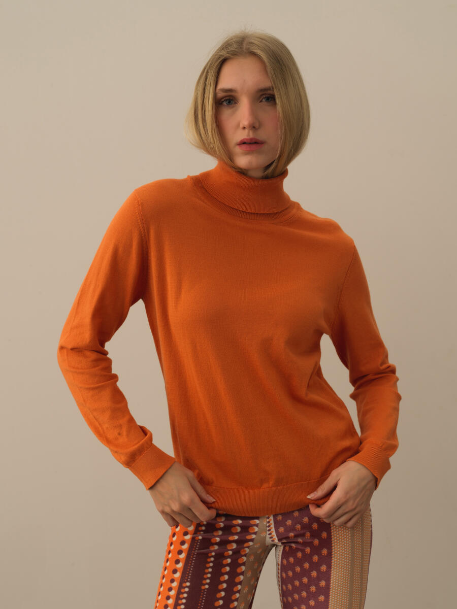 Turtleneck Regular Fit Basic Sweater