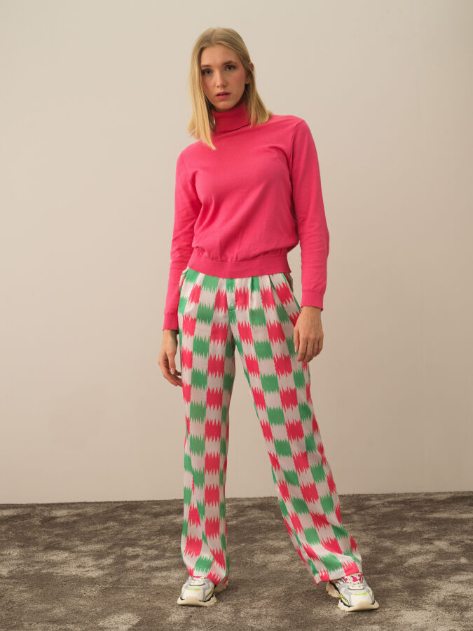 Turtleneck Regular Fit Basic Sweater - Xint