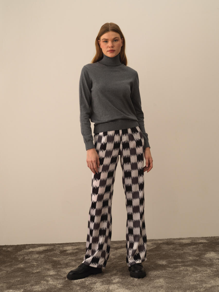 Turtleneck Regular Fit Basic Sweater - 2