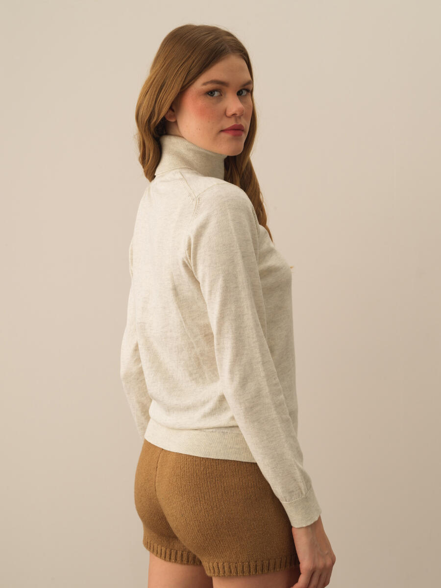 Turtleneck Regular Fit Basic Sweater - 3