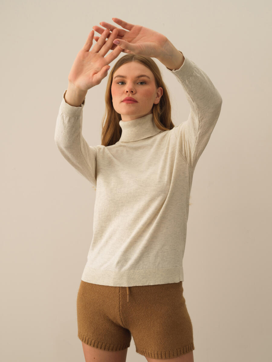 Turtleneck Regular Fit Basic Sweater