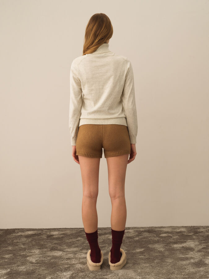 Turtleneck Regular Fit Basic Sweater - Xint