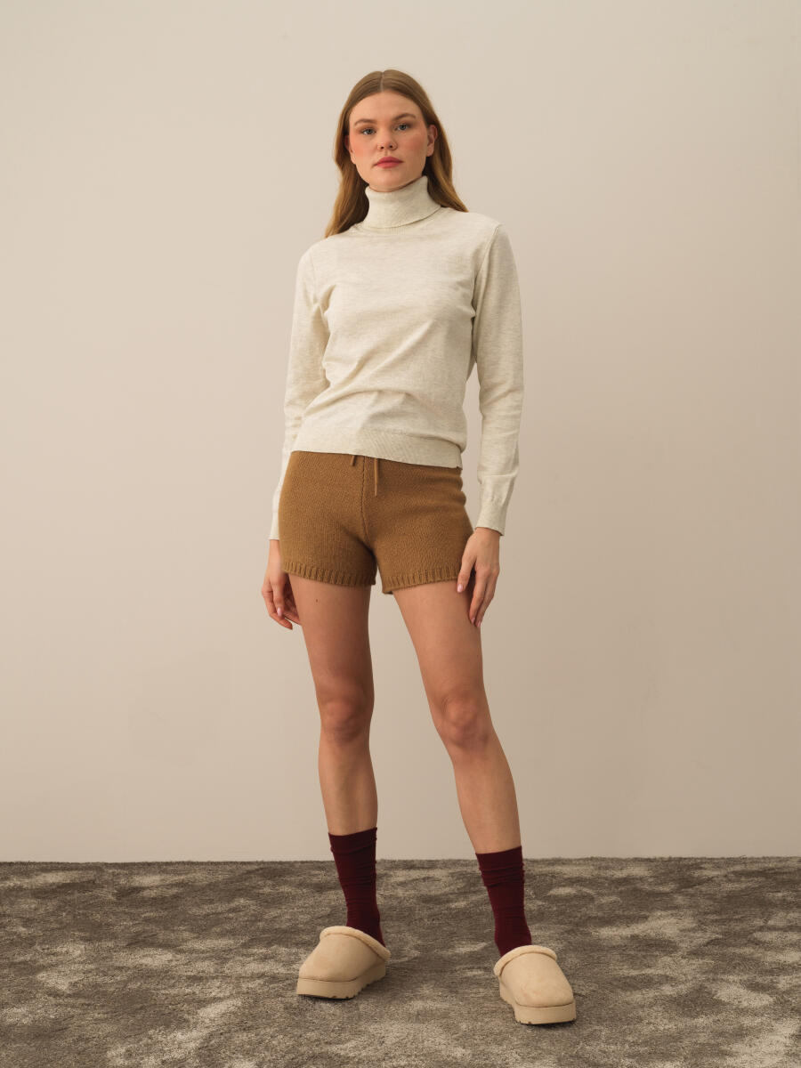 Turtleneck Regular Fit Basic Sweater - 2