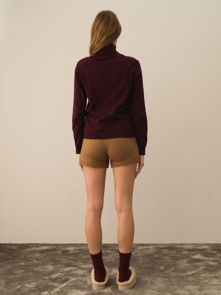 Turtleneck Regular Fit Basic Sweater - 4