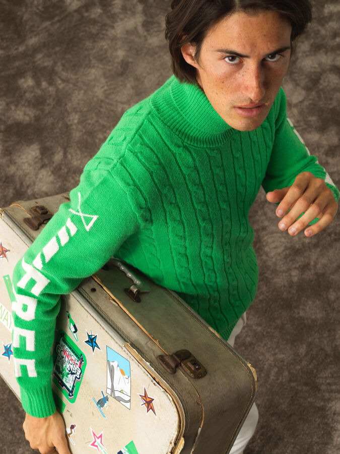 Turtleneck Regular Fit Wool Sweater - Xint