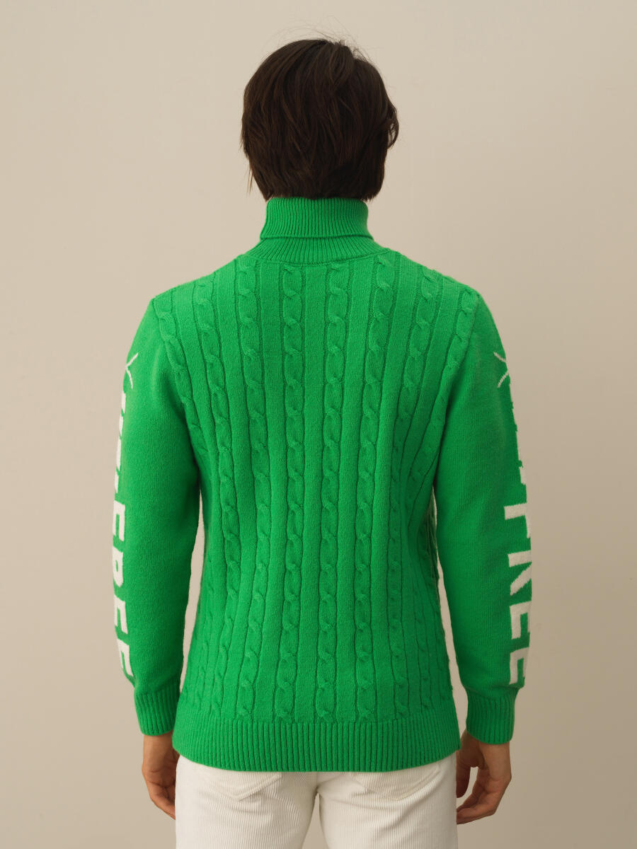 Turtleneck Regular Fit Wool Sweater - 5