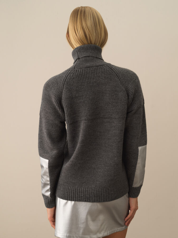 Turtleneck Regular Fit Wool Sweater - Xint