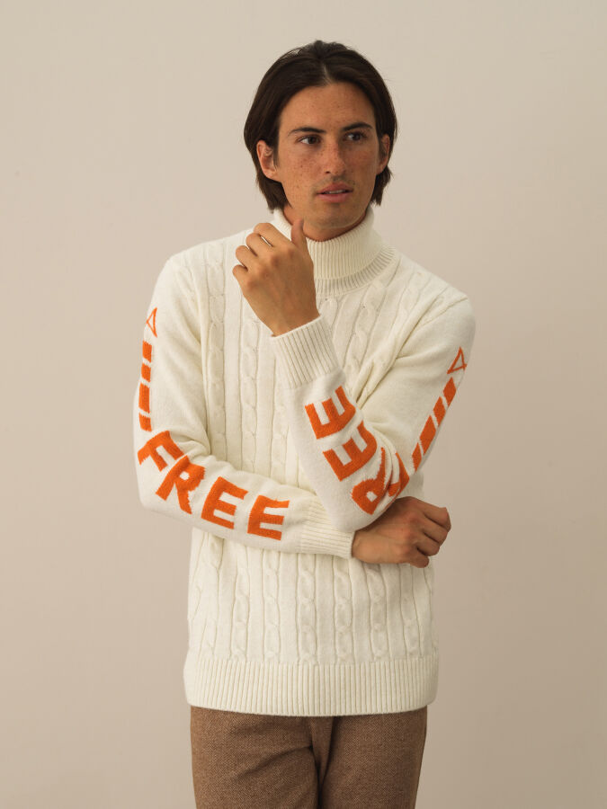 Turtleneck Regular Fit Wool Sweater - 1