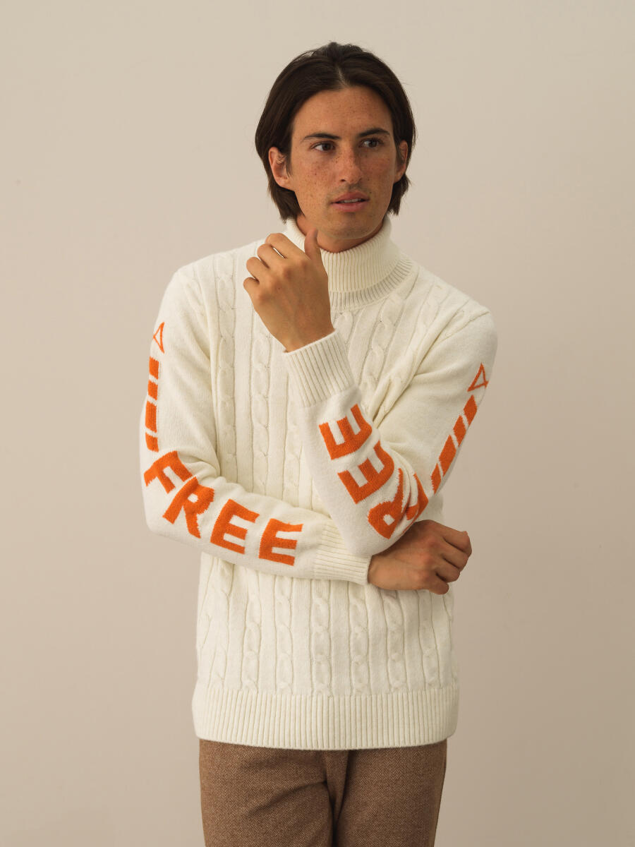 Turtleneck Regular Fit Wool Sweater - 1