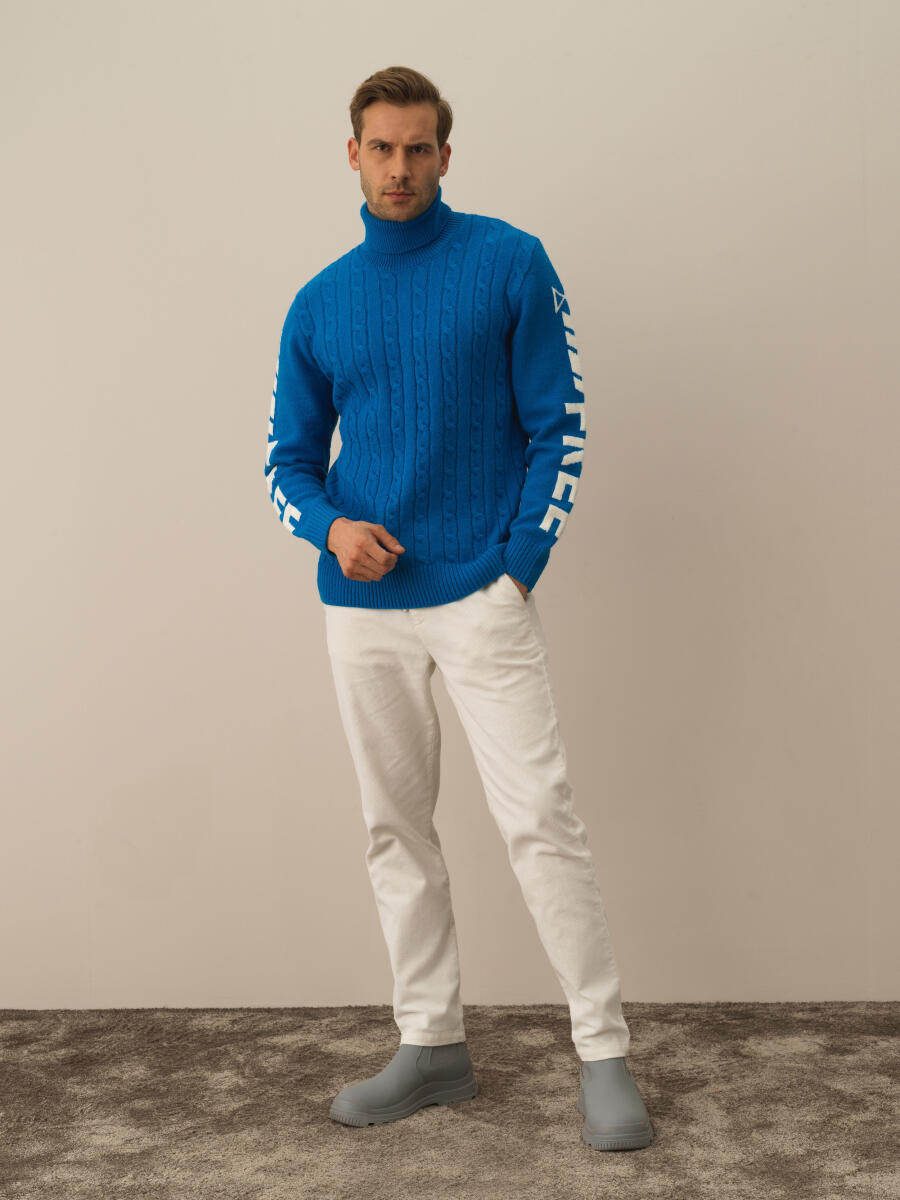 Turtleneck Regular Fit Wool Sweater - 2