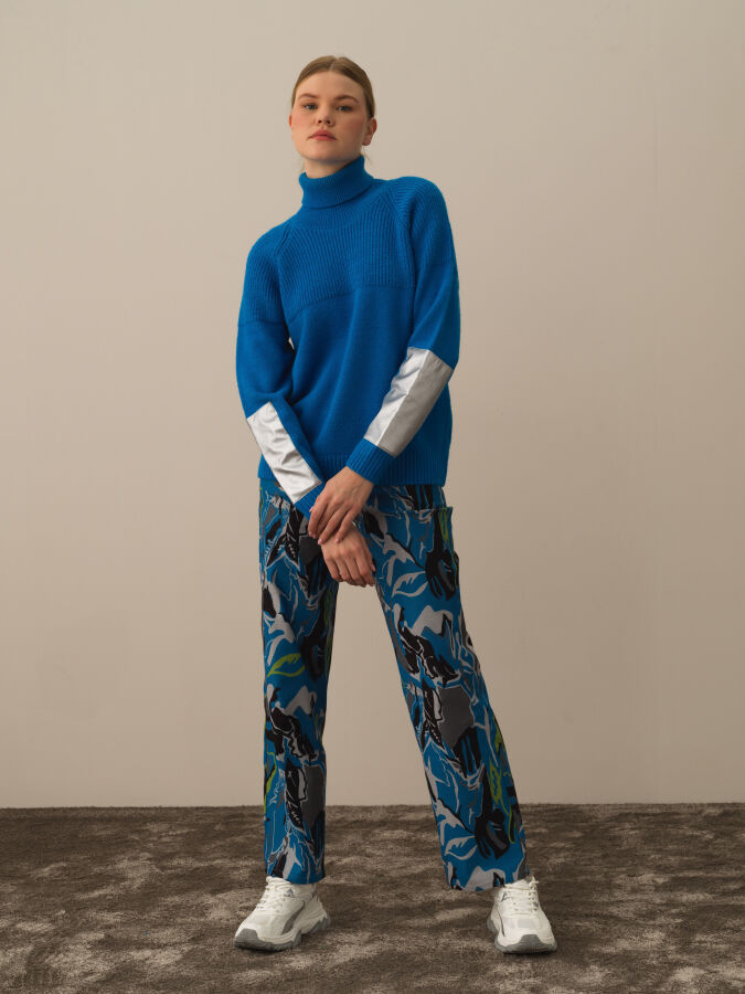 Turtleneck Regular Fit Wool Sweater - Xint