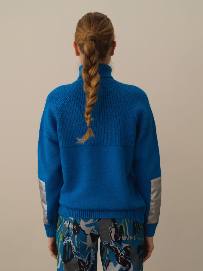 Turtleneck Regular Fit Wool Sweater - Xint