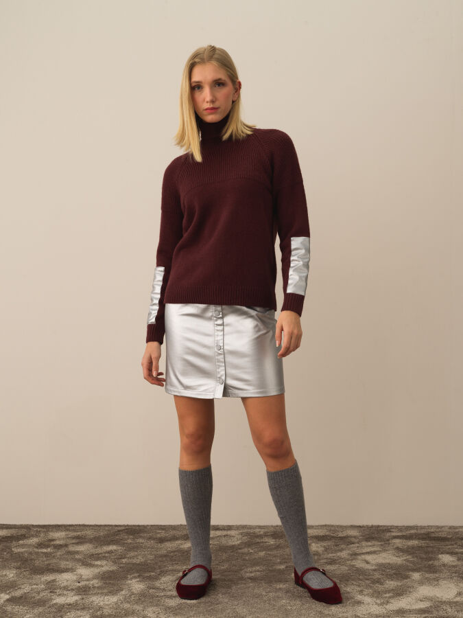 Turtleneck Regular Fit Wool Sweater - Xint