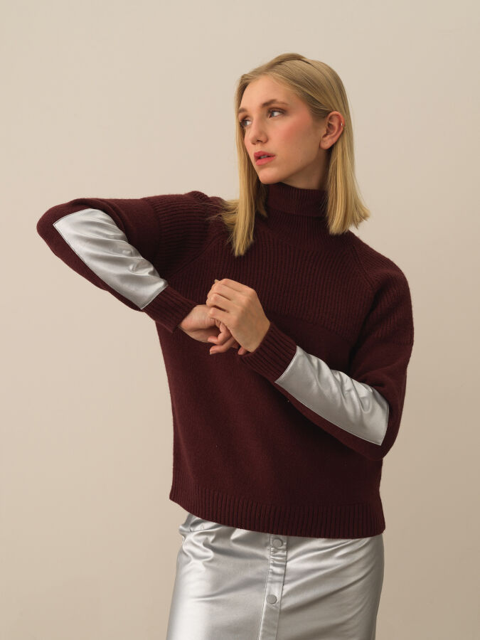 Turtleneck Regular Fit Wool Sweater - Xint