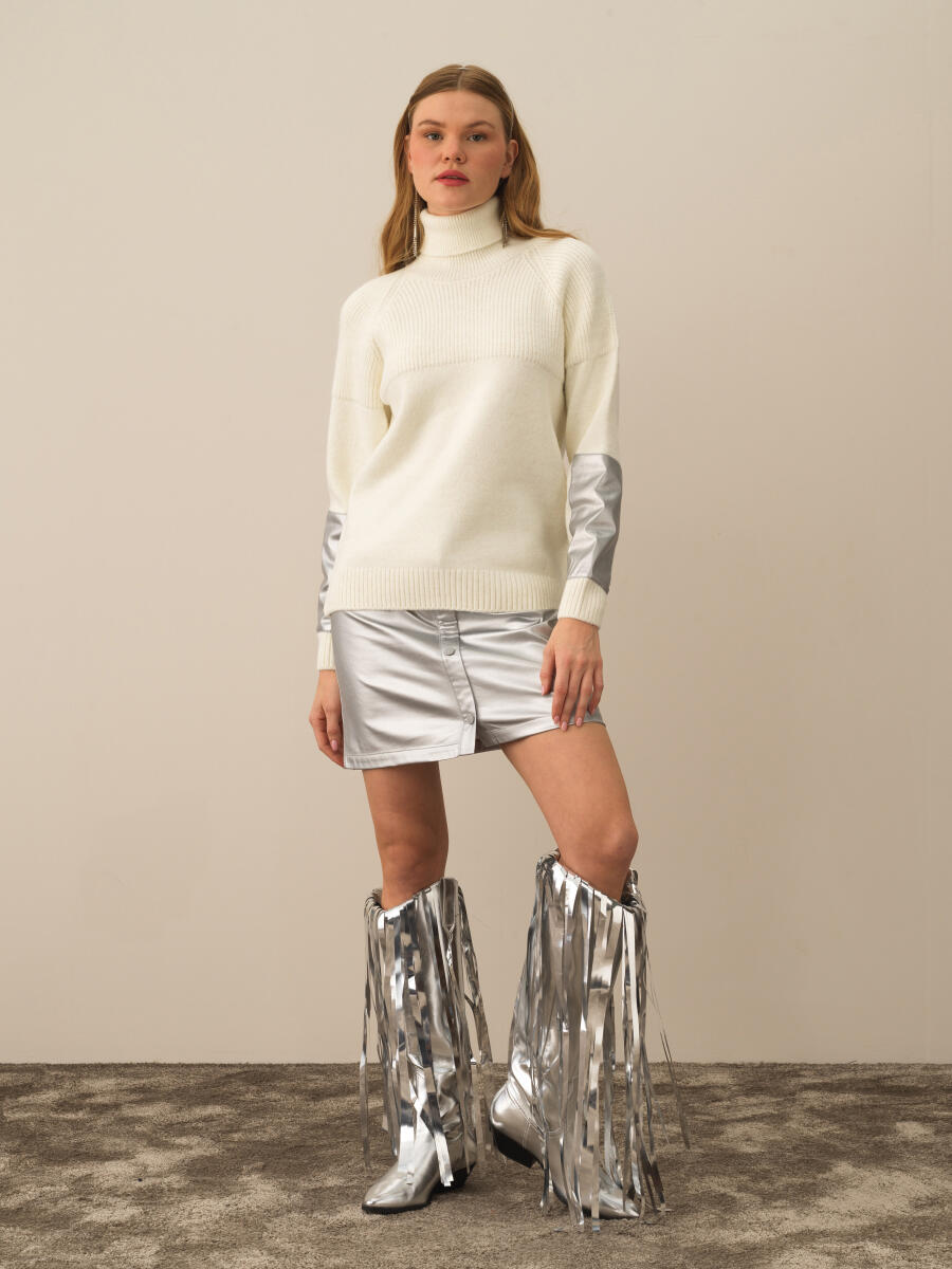 Turtleneck Regular Fit Wool Sweater - 2