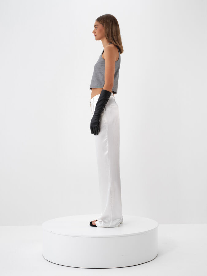 Shiny Plain Tank Top - Xint