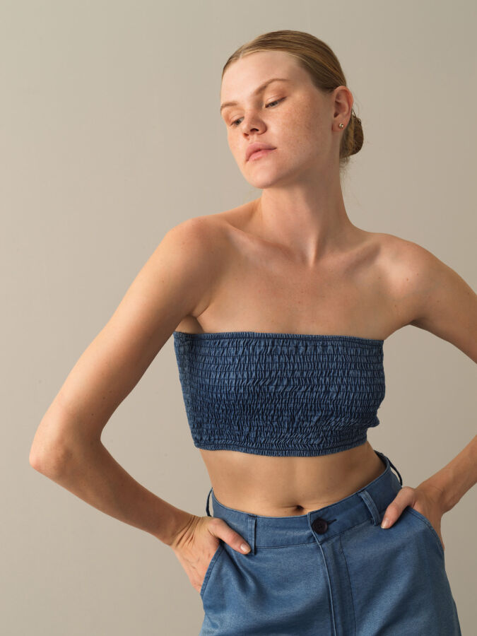 Strapless Neck Slim Fit Bustier - Xint