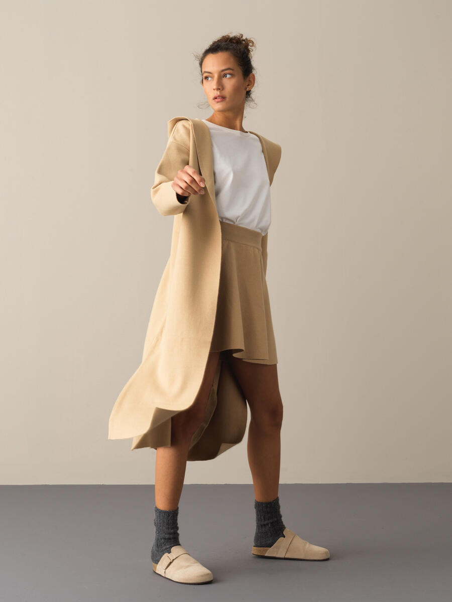 Hooded Regular Fit Long Cardigan - 3