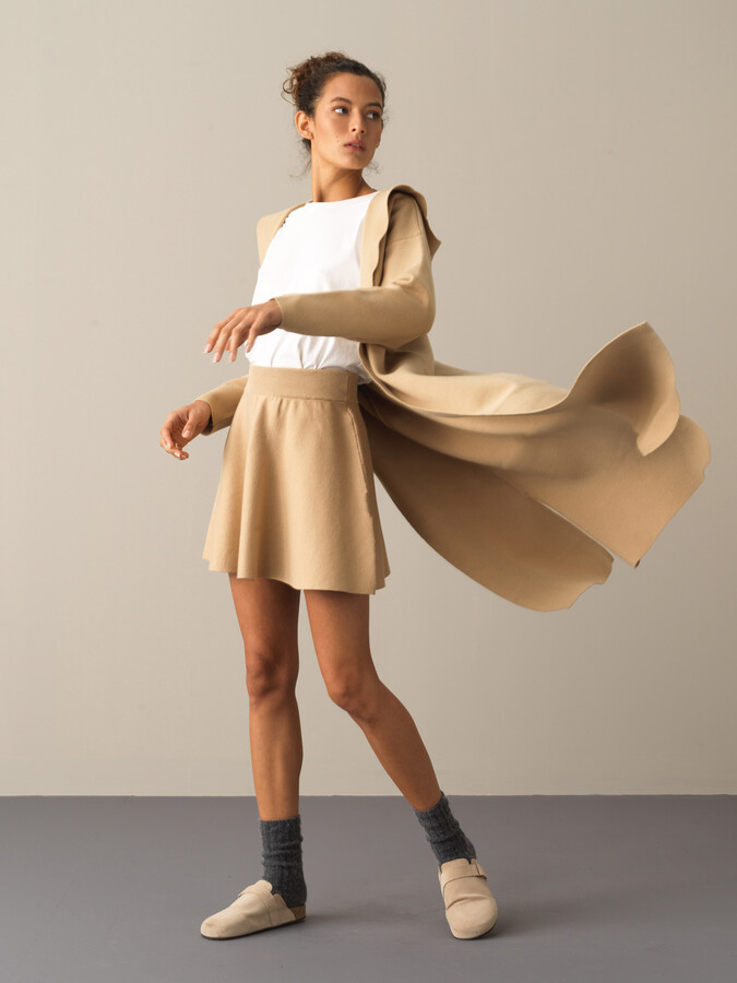 Hooded Regular Fit Long Cardigan - Xint