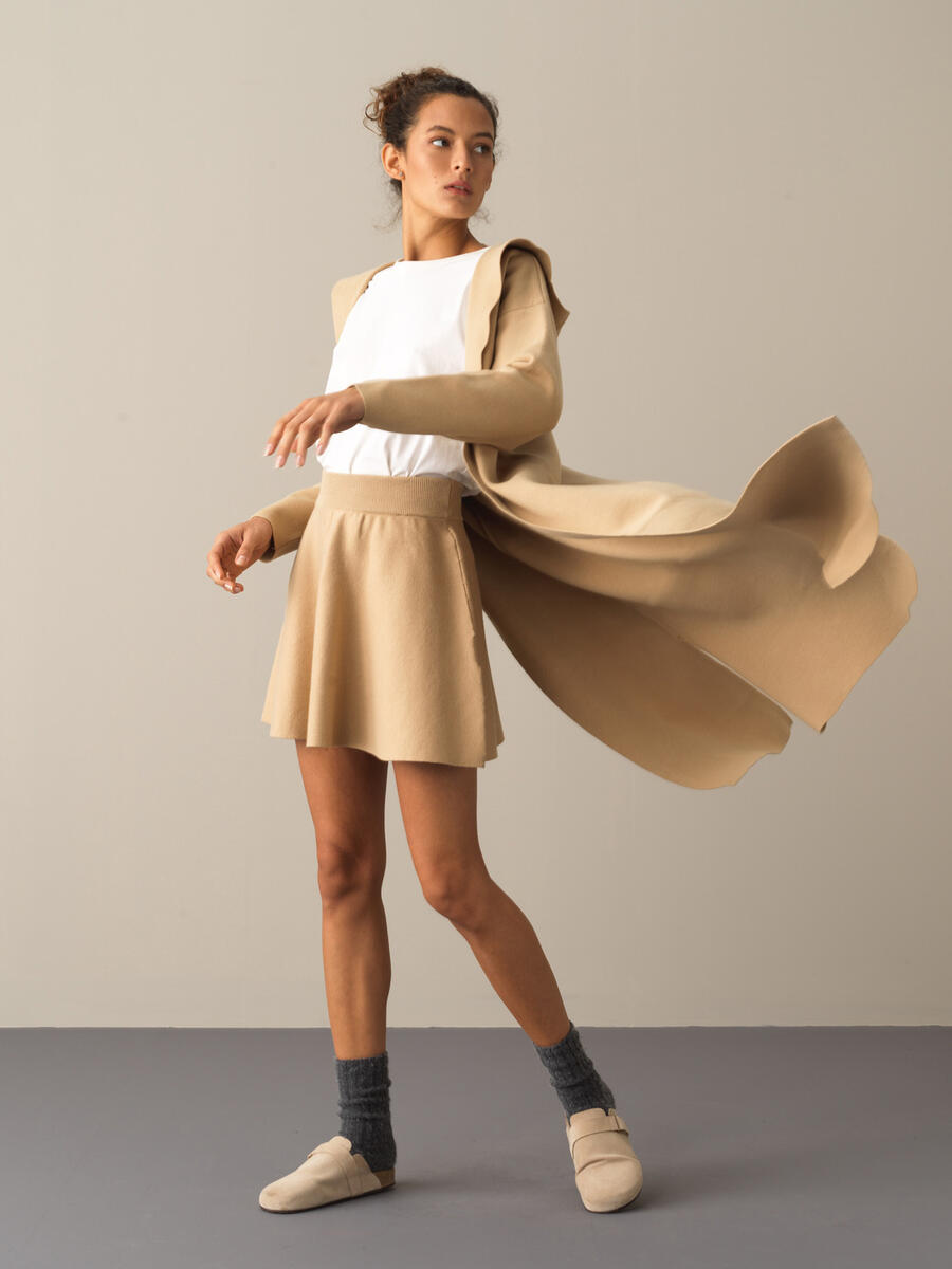 Hooded Regular Fit Long Cardigan - 4