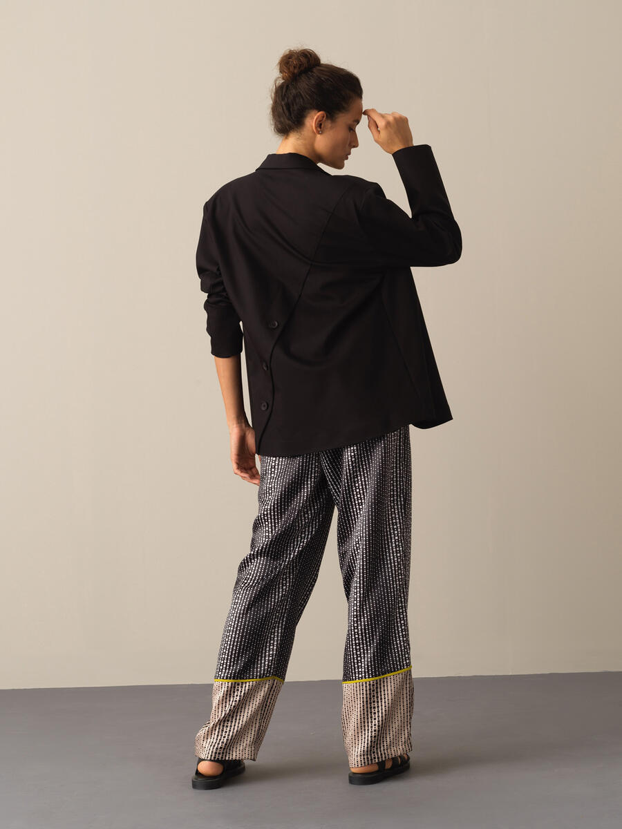 Cotton Oversized Long Blazer Jacket - 6