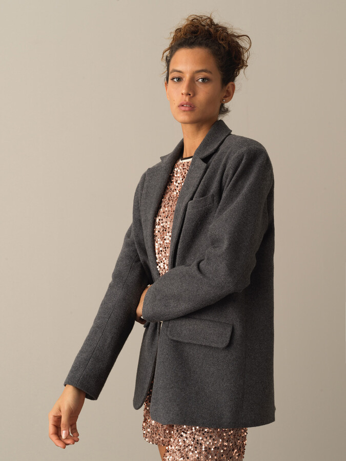 Oversized Long Blazer Jacket - Xint