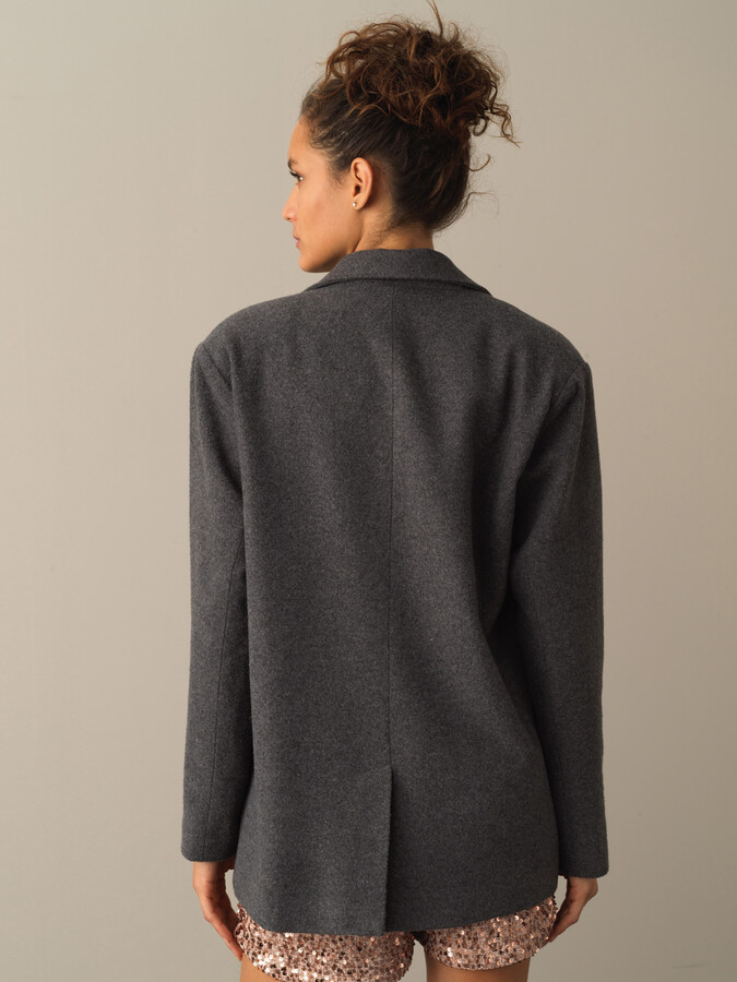 Oversized Long Blazer Jacket - Xint