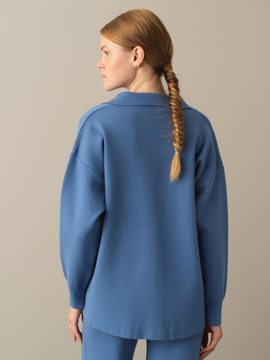Regular Fit Buttoned Knitted Jacket - 3