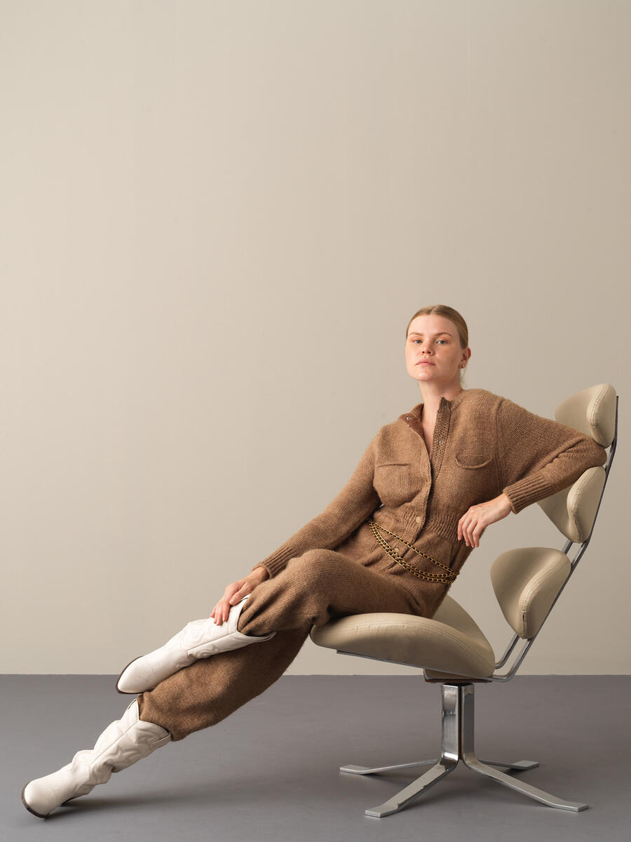 Regular Fit Pocketed Knitted Jumpsuit - 4