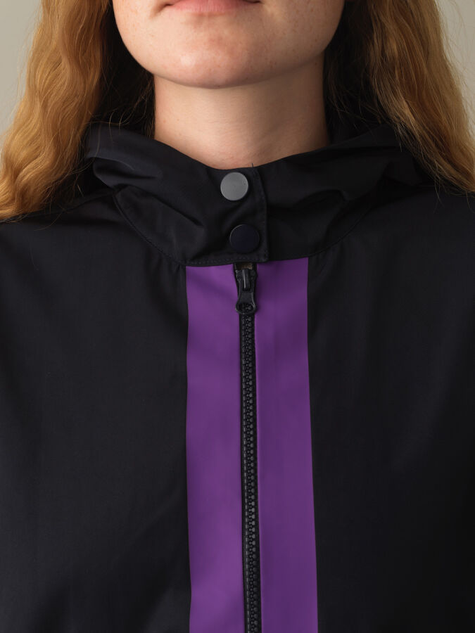 Hooded Oversized Raincoat - Xint