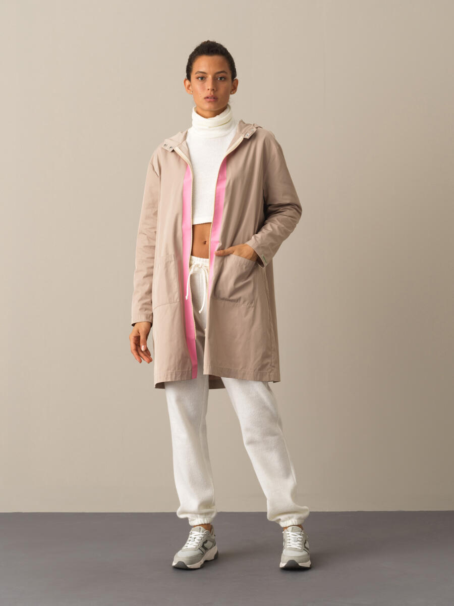 Hooded Oversized Raincoat - 1