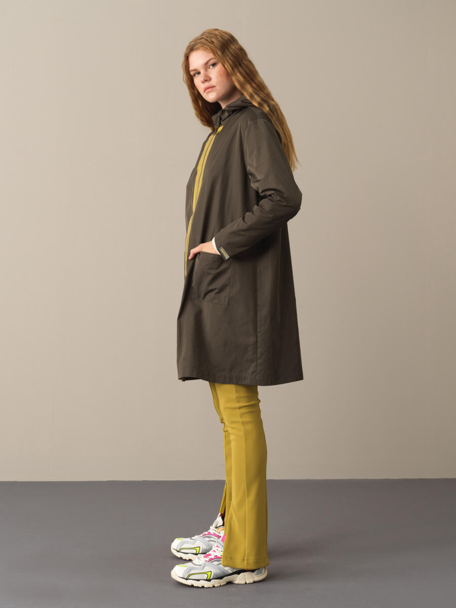 Hooded Oversized Raincoat - 2